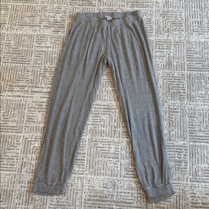 Eberjey Elon Ribbed Comfy Pajama Lounge Grey Jogger Pants
